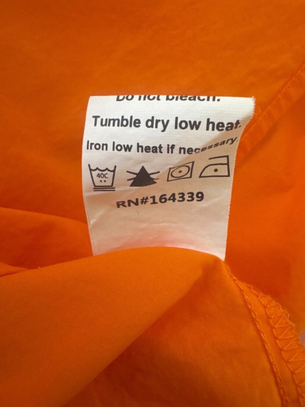 SNDYS Orange Cotton Sundress S Spaghetti Straps & Tie Front - Picture 7 of 12